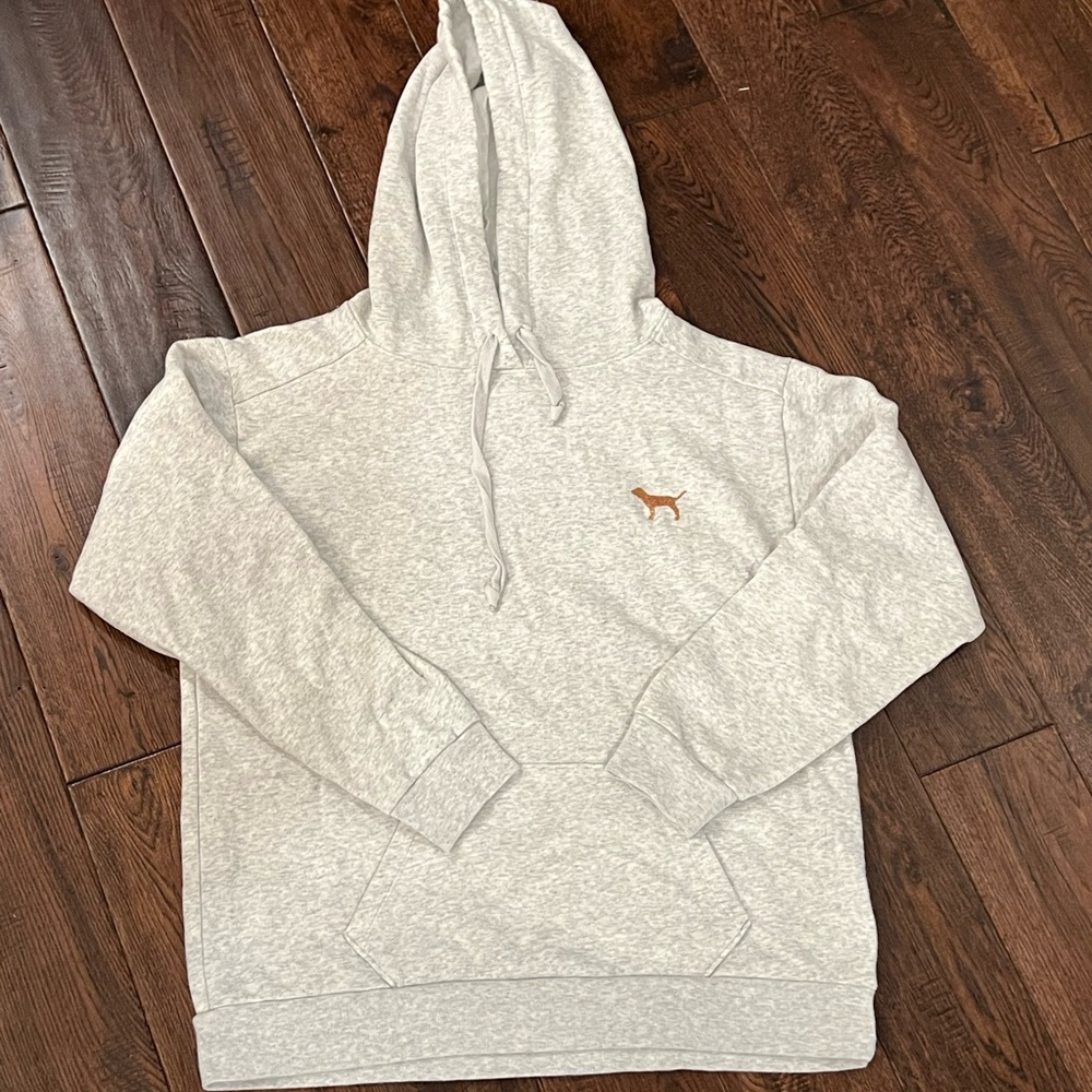 PINK Gray Hoodie. Size Small.